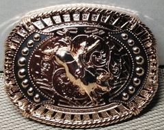 BULL RIDING COWBOY Western Belt Buckle Hebilla Vaquera Con Toro