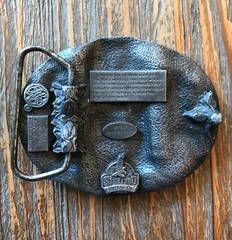 1988 SISKIYOU Telephone Communications Lineman Belt Buckle Z-50 U.S.A.