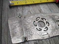 Vintage XL Large Handmade Mexican Belt Buckle DESERT / NATURE MOTIF (6&Prime;X2.3/4&Prime;)