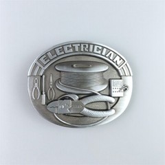 Antique Silver Trades Tradesman Electrician Tool Belt Buckle also Stock in US