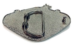 Chrome Belt Buckle 4”x 3” Fabulous Las Vegas Sign Fits Belts Up To 1.75” Wide m