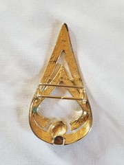 Arrow Fire Ball Cast Metal Punk Goth Rock Belt Buckle for 1.25&Prime; Belt VTG