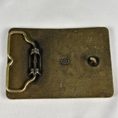Vintage Rockwell Goss Metroliner Belt Buckle Brass Printing Press Industrial