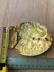 Western Buckle Gold Silver Red Running Horse Cowboy Buckle 2 » Hebillas Vaqueras