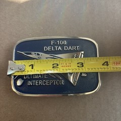NOS Rainbow Metals F-106 Delta Dart The Ultimate Interceptor belt buckle #27/100