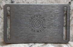 GRIP6 BELT BUCKLE – USA FLAG – GUNMETAL GRAY – 1.5 INCH WIDE – RUSTIC WORN