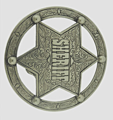 New Star Belt Buckle Texas Usa Sheriff Western Rodeo Cowboy Silver Metal Aztec