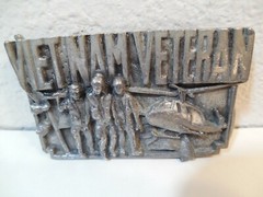 1983 Bergamot Brass Works Vietnam Veteran Belt Buckle ~ Made In USA