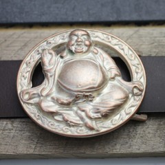 Buddha Goa Hippie Vintage Belt Buckle Rose Mother of Pearl Interchangeable Buckle GS02rp