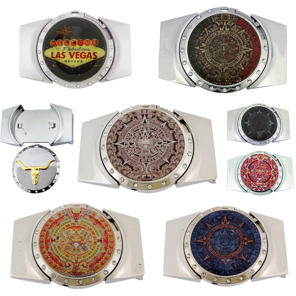New Women Men Western Cowboy Rodeo Belt Buckles Hidden (with Removable Lighter)