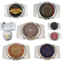 New Women Men Western Cowboy Rodeo Belt Buckles Hidden (with Removable Lighter)