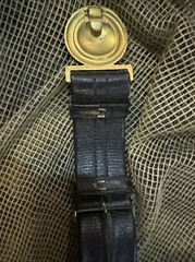 Vtg US Navy Officers Sword Belt And Buckle W/ Hangers Size 34 NS Meyer New York