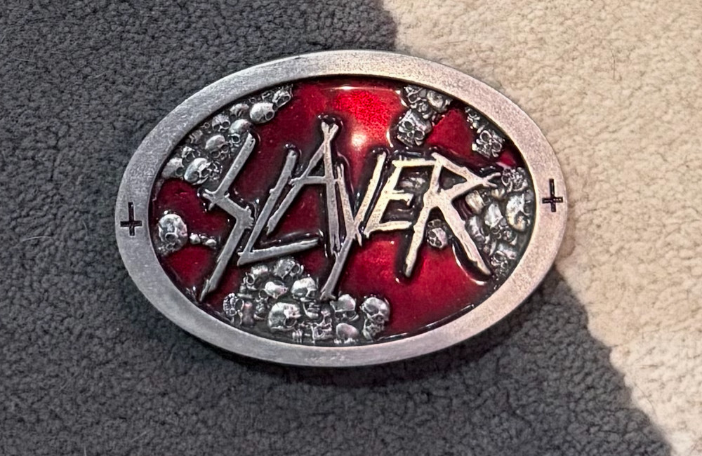 Slayer 2010 World Painted Blood Belt Buckle