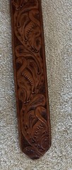 Western Vintage Men&rsquo;s Belt Buckle Custom Personalized Monogrammed Leather Belt