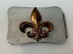 Fleur De Lis Centerpiece Saints Symbol Conner Custom Jewelry Artisan Belt Buckle