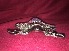 Crystal Rhinestone Purple Pirate Belt Buckle