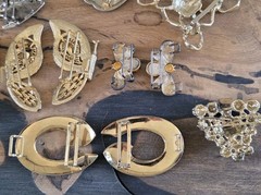 Mixed Wholesale Lot Womens Buckles, Clasps Brass Metal