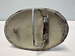 Vintage Black ALLIGATOR belt buckle WESTERN handcrafted Leather Belt Buckle