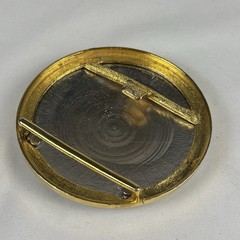 Vintage Style Sunburst Belt Buckle Round Silver Tone Etched Design