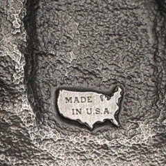 Vintage 1987 Bergamot Pewter Train Locomotive Belt Buckle X-45 Made in USA 3D