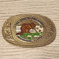 Choice – Vintage Belt Buckle Eagle Fur Rendezvous Cross Crockett Spinning Spur