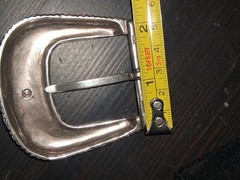 NOS WESTERN RANGER BELT BUCKLE SILVER IN COLOR Fit 1.5&Prime; Belt