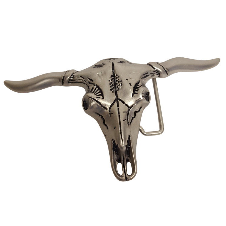 Buckle: Western Longhorn Skull Buckle