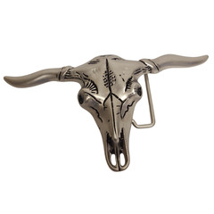 Buckle: Western Longhorn Skull Buckle
