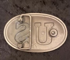 New Men’s Brass Oval US Belt Buckle