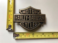 Rare men’s Classic Bar&Shield belt buckle .Antique brass plaited.#99593-08VM.