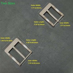 Pure Titanium Belt Buckle Single Prong Square Replacement Buckle for Men Women