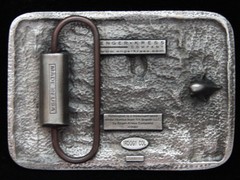 PF19163 *NOS* 2002 **REMINGTON** GUN & FIREARM COMPANY HUNTING PEWTER BUCKLE