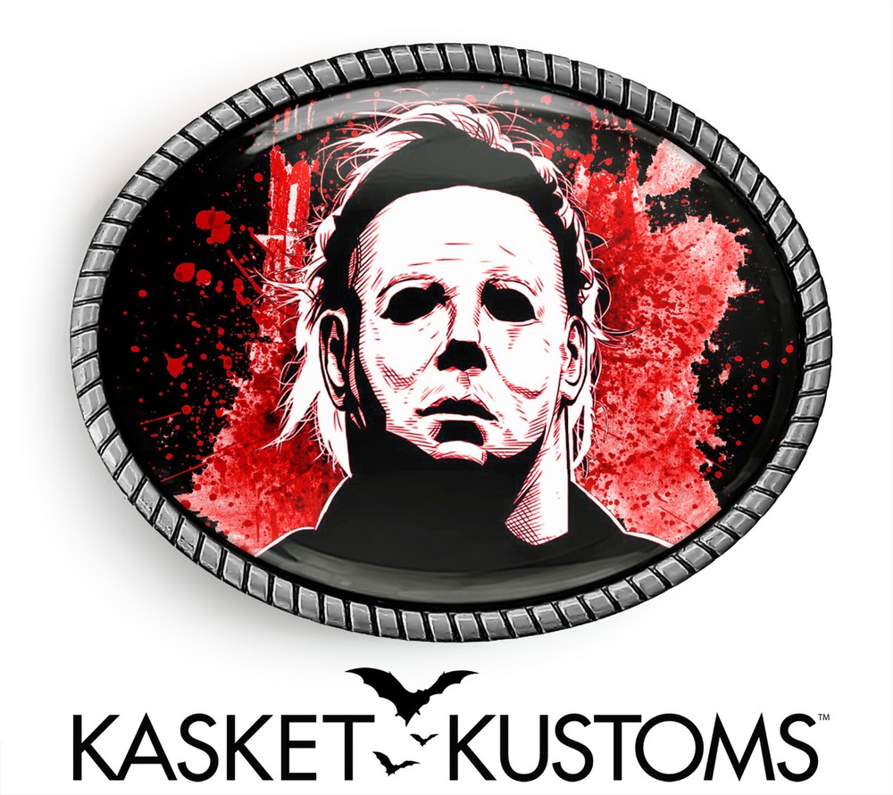 Serial Killer Belt Buckle – Horror Movie Slasher Halloween Buckle – 718