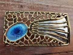 Belt buckle brass handmade Mexican exclusive, handmade