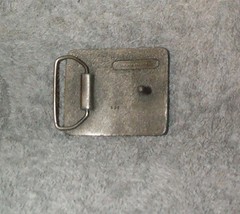 Indiana Metal Craft, Belt Buckle, 3-D Scene Woods, Lake & Mountains A96 Vintage