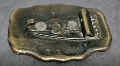 1970s Oden Inc. Brass/Bronze « Steve » Belt Buckle Personalized Name