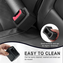 2PCS Seat Belt Buckle Holder Silicone Fixer Keeps Buckle Upright