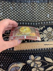 Western Buckle Gold Red Silver Texas Lone Star Cowboy 2 » Buckle Hebilla Vaquero