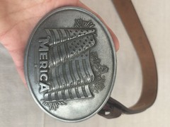 Belt Buckle Beer Bottle Holder USA Merica American Flag Beverage Holder Men’s 34