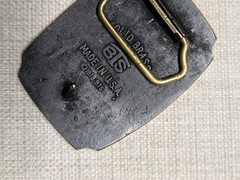 vintage 1970s belt buckle YELLOWSTONE national park ZION western BRASS mountains