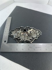 Famous Stars & Straps Triple Rose Belt Buckle Travis Barker Y2K Blink-182