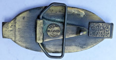 belt buckle 1974 Lewis Buckle Co. New York Central System railroad logo 3.75&Prime;