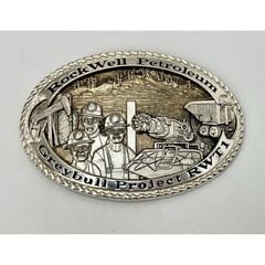 Montana Silversmith RockWell Petroleum Oil Belt Buckle
