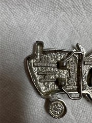 2004 Silver Star Tractor Belt Buckle with Moving Wheel