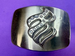 Rocawear with Rhinestone Bling Belt Buckle RW Hip Hop Fashion Vintage 2000s Y2K
