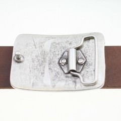 Belt Buckle Sailor Knot in Antique Silver – Maritime Knot Buckle