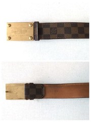 Louis Vuitton Pre-Owned Damier Sainteur Belt Gold 95Cm 5
