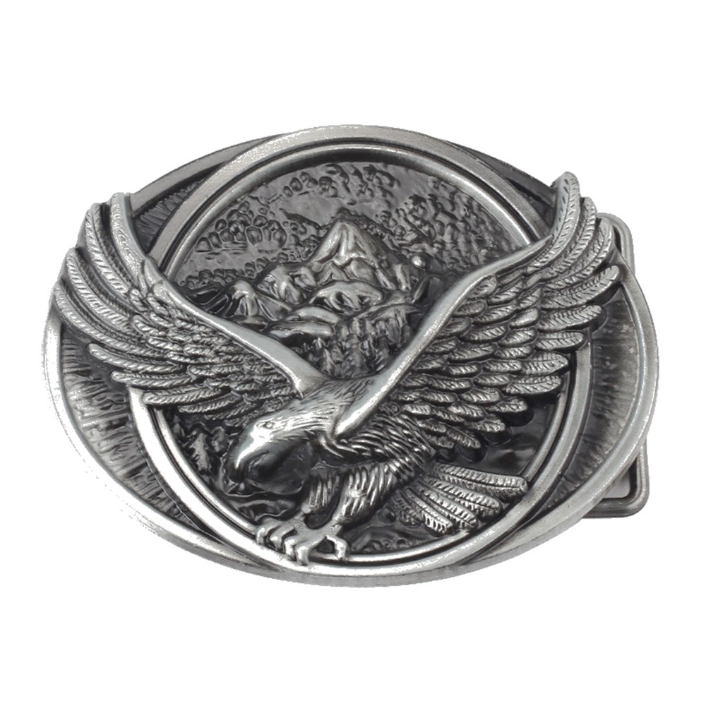 Flying Eagle Belt Buckle Western Cowboy Native American Motorcyclist (EG-20-S)