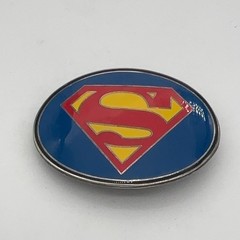 Superman Logo Oval Enamel Belt Buckle GTO Design Studios DC Comics 2005