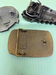 Lot of 3 Vintage Belt Buckles Easi-miner 1978 limited series used Rocky Mountain